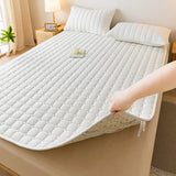 1pc Quilted Thick Mattresses Toppers Waterproof Mattress Pad Cover All-Season Elastic Corner Straps Fits Up To 30cm Bed