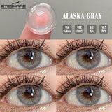 1 Pair Colored Contact Lenses for Eyes Natural Fashion Lenses Gray Beauty Pupils Blue Eye Lenses Cosmetics Soft Lenses