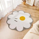 Nordic Round Carpets For Home Living Room Flower Rug Soft Thick Area Rugs Anti-slip Sofa Chair Floor Mats Bedroom Bedside Carpet