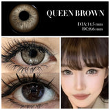 Colored Contact Lenses Lalens Glacier Brown Blue Color Contacts Eye Lens Eyes Half Year 2Pcs