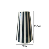 Minimalist Style Black And White Checkered Ceramic Flower Vase, Decorative Plant Pot For Home Bedroom, Living Room, Dining Table