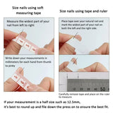 10Pcs Amber Autumn Handmade Press on Nails Full Cover Leopard Print Cat Eye Heart French Ballerina Fake Nails Wearable Manicure
