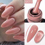 7ml Rubber Base Nail Gel Polish Nude Milky White DIY Nail Art Soak Off Gel Polish Semi Permanent Painting UV Vernis
