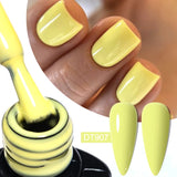 7ml Rubber Base Nail Gel Polish Nude Milky White DIY Nail Art Soak Off Gel Polish Semi Permanent Painting UV Vernis