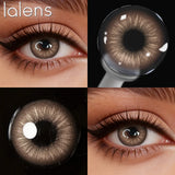 Natural Brown Half Yearly Disposable Colored Contact Lenses Daily Cosmetic Eye Contacts for Dating Makeup