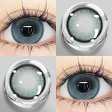 1 Pair Fashion Color Contact Lenses for Eyes Blue Pupils with Diopters Myopia Natural Korean Lenses Yearly Makeup Lens
