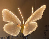 40cm 60cm of LED Outdoor Simulation Dynamic Static Butterfly Lights Holiday Party Decorations Butterflies Dynamic Insect Lights