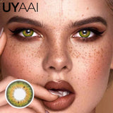 1 Pair Contact Lenses with Natural High Color Saturation & Defined Edge, Soft Age-Reducing Ambience