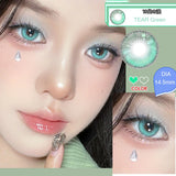 2Pieces Colored Contact Lenses Bling Pupil Beauty Cosplay Color Circle Lens Yearly Galaxy Coloured Contacts