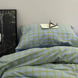 Waed Cotton Bedding Set Havana New Sle Pure Cotton Plaid Four-Piece Bedding Set Comforter Cover eet Pillowcase