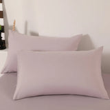 2pcs Pillow Case Decorative Cotton Pillowcase Envelope Style Solid Color Home One Pair Cushion Cover 48X74cm