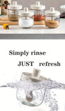 Seasoning Container with Spoon Glass Spice Containers Multifunctional Storage Glass Jar Essential Kitchen Accessories
