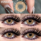 1 Pair Big Black Color Contact Lenses Natural Gray Lenses Blue Korean Eye Makeup Contacts Yearly Beauty Pupils Cosmetic