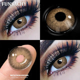 1Pair New Colored Contact Lenses for Eyes Big Black Eye Lens Natural Yearly Cosmetics Beauty Women Men Pupils Fast Ship