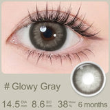 14.5mm Contact Lenses With Diopters Makeup Brown/Gray/Black Colored Eye Contacts 6 Months