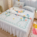 New Latex Summer Mat Summer Quilt Four-Piece Washable Summer Fabric Cooling Mattress Dormitory Soft Seat
