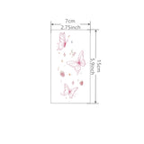 1 Sheet Strawberry Butterfly Tattoo Sticker Waterproof Lasting Temporary Tattoo