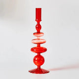 Nordic Transparent Glass Candlestick 3 Heads Candlesticks Taper Candle Holders Romantic Wedding Home Coffee Table Decor