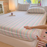 Spring/Summer 2025 Single Item Bed Hat Class A Cloud-sensing Cotton Double-layer Yarn Mattress Cover Printed Cartoon Bedspread