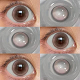Pink Contact Lenses Myopia Color Contact Lenses for Eye with Diopters Natural Grey Brown Eye Color Lenses Blue Lens 2PCS