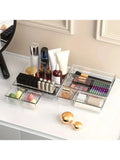 25pcs Drawer Storage Box Set, Multi-Functional Transparent Plastic Drawer Storage Set Drawer Divider Storage Box and Storage Box