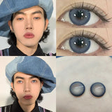 1 Pair Men Lenses Colored Contact Lenses for Eyes Blue Eye Lenses Natural Prescription Myopia Beauty Pupil Free Shipping