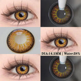 Colored Contact Lenses Vika Brown Blue Green Color Contacts Eye Lens Eyes Half Year 2Pcs
