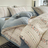 Jacquard Bedding Set Light Luxury Duvet Cover Pillowcase and Bedsheet Bed Linen Set Comforter Queen Bedroom Decor Home Textiles