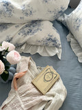 Pure Cotton Floral Printed Bedding Set Four-Piece Queen Size Bed eet Cover Duvet Cover Bed Canopy Princ Sle Home Textile