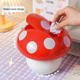 Kitchen Trash Bin Shaking Head Desktop Paper Basket Multifunctional Household Storage Bin Car Mounted Cute Mushroom Trash Bins