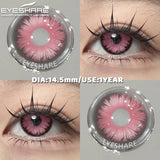1Pair Hallowee Contact Lenses for Eyes Cosplay Lenses Anime Lenses Anime Accessories Lenses Purple Lenses Pink Eye Lens