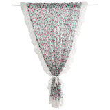 Rustic Style Ruffle Floral Pattern Curtain Enclosure Kitchen Door Curtains Cafe Living Room Window Kitchen Curtain Decoration