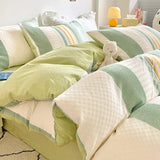 Class A 60S Pure Cotton Bedding Sets Jacquard Cotton Skin Friendly Comforter Cover Set Girl Duvet Cover Set for Queen King Size