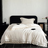 Butterfly Lace Wide Edge Pink Princess Wedding Bedding Set 1000TC Egyptian Cotton Duvet Cover Flat/Fitted Bed Sheet Pillowcases