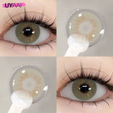 NEW Series Colored Contacts 2Pcs Green Contact Lenses Black/Brown/Blue Contacts Lens Yearly for Party Daily Makeup