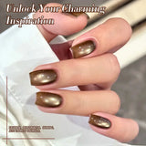 10ml Cat Magnetic Eye Gel Polish Glass Bead For Autumn Winter Crystal Semi Permanent Glitter Soak Off HEMA/TPO FREE