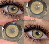 Natural Colored Contact Lens Brown Eyes Makeup Lenses Blue Color Lens Green Eyes Contacts Gray Beautiful Pupil Yearly