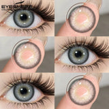 Brown Colored Contact Lenses Gray Beauty Makeup Lenses Fashion Blue Lens Brown Eyes Contacts Yearly Green Eye Lens