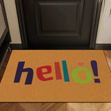 Multi-Style Welcome Door Mat Non-slip Dirt Trapper Absorbent Pad for Home Entryway Front Door & Living Room Decor