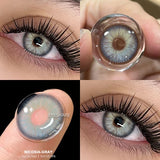 Fashion Colores Contact Lenses for Eyes Brown Contact Lens Gray Contact Lens Color Eye Contacts Eye Makeup Beauty Pupils