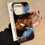 Luxury Blue Black Brown Render Splicing Case For iPhone 16 Pro Max Cases iPhone 15 14 13 12 11 XS Max XR X 7 8 Plus Clear Cover
