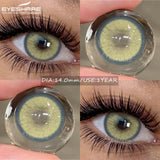 2pcs Natural Colored Contact Lens Gray Pupils Color Lens Blue Beautiful Pupil Brown Lenses Yearly Red Eyes Contacts