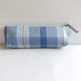 1 Piece of Colorful Plaid Fabric Pencil Case, Large Capacity, Portable, Simple Style, Pencil Box, Stationery Box, Stationery Storage, Back-To-School Gift