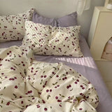 Solid Pink Fashion Style Bedding Set Twin Full Queen Size Duvet Cover Set Adults Kids Simple Korean Bed Flat Sheet Pillowcases