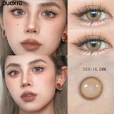 1Pair Color Contacts Lenses Myopic Prescription -0.00to-8.00 Beauty Pupils Brown High Quality Purple Lens Fast Shipping
