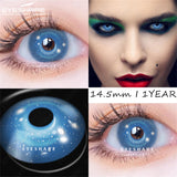 2pcs Cosplay Colored Contact Lenses Anime Blue Red Eyes Lenses Halloween Green Makeup Eyes Contact Crazy Lens Yearly