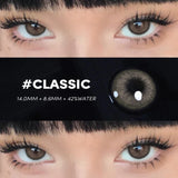New 1 Pair Colored Contact Lenses with Prescription Myopia Lenses Degree 0~-6.00 Colored Pupils Year Disponible