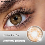 1 Pair Brown Colored Contact Lenses Gray Eyes Natural Brown Eyes Contact Lens Eye Makeup Beauty 14.20mm Yearly