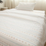 Thiened Pure Cotton Blue Wind Bell Bedding Set Ins Small Flower Tee Piece Bedding Set Quilt Cover Single Bedding Set