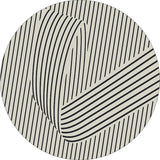Home Thicken Non-slip Mat Modern Minimalist Carpets for Living Room Fluffy Soft Bedroom Decor Stripe Carpet Large Area Round Rug